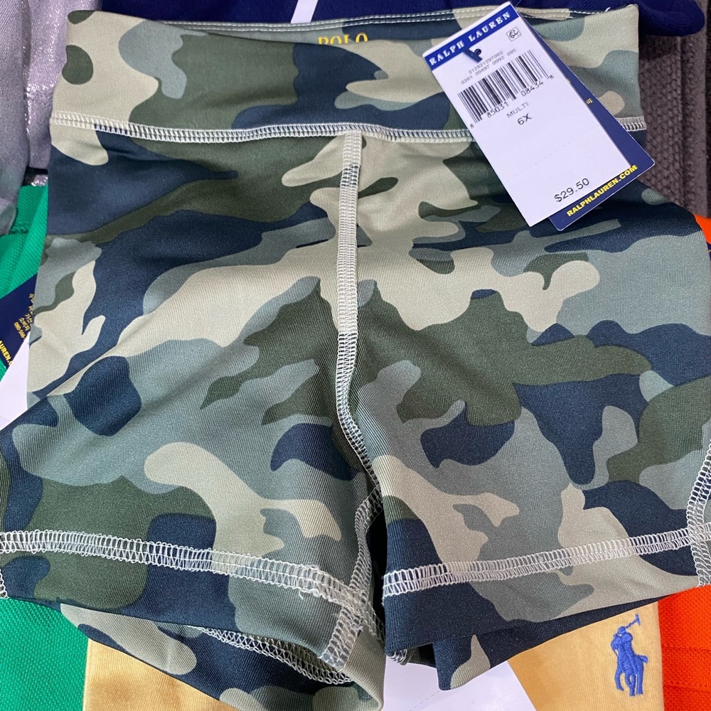 Polo Ralph Lauren girls kids shorts camouflage 6X